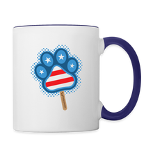 Load image into Gallery viewer, WHS Pupsicle Contrast Coffee Mug - white/cobalt blue