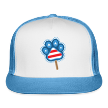 Load image into Gallery viewer, WHS Pupsicle Trucker Cap - white/blue