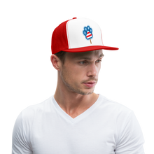 Load image into Gallery viewer, WHS Pupsicle Trucker Cap - white/red