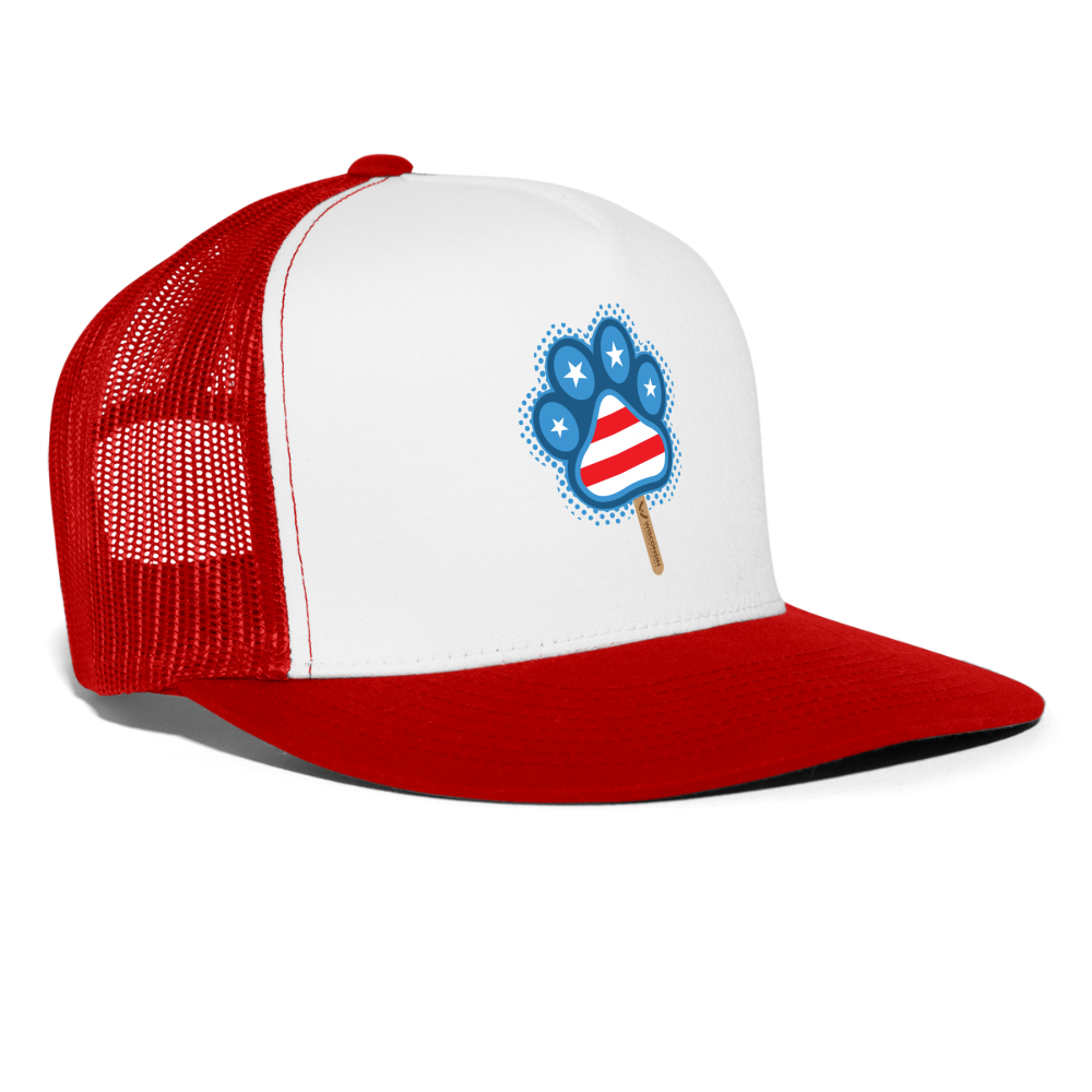 WHS Pupsicle Trucker Cap - white/red