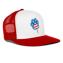 Load image into Gallery viewer, WHS Pupsicle Trucker Cap - white/red