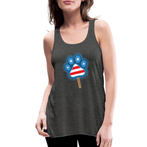 WHS Pupsicle Flowy Tank Top by Bella - deep heather