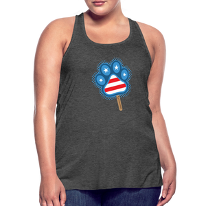 WHS Pupsicle Flowy Tank Top by Bella - deep heather