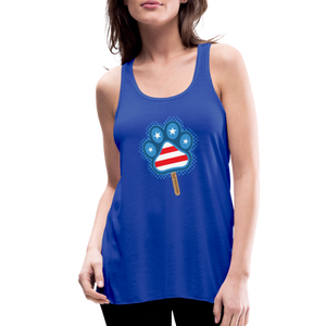 WHS Pupsicle Flowy Tank Top by Bella - royal blue