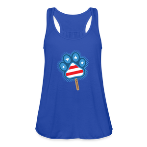 WHS Pupsicle Flowy Tank Top by Bella - royal blue