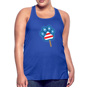 WHS Pupsicle Flowy Tank Top by Bella - royal blue