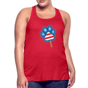 WHS Pupsicle Flowy Tank Top by Bella - red