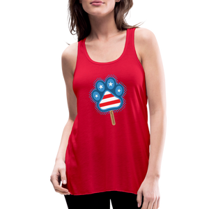 WHS Pupsicle Flowy Tank Top by Bella - red