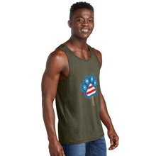 Load image into Gallery viewer, WHS Pupsicle Tri-Blend Organic Tank - heather olive