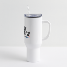 Load image into Gallery viewer, Red White &amp; Mew 40 oz Travel Tumbler - white