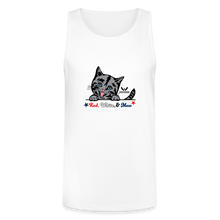 Load image into Gallery viewer, Red White &amp; Mew Tri-Blend Organic Tank - white