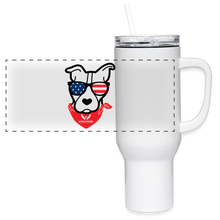 Load image into Gallery viewer, USA Dog 40 oz Travel Tumbler - white