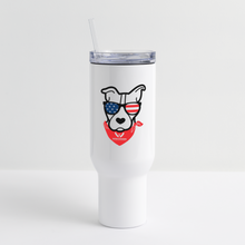 Load image into Gallery viewer, USA Dog 40 oz Travel Tumbler - white