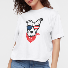 Load image into Gallery viewer, USA Dog Boxy Tee - white