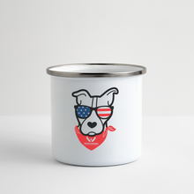 Load image into Gallery viewer, USA Dog Camper Mug - white