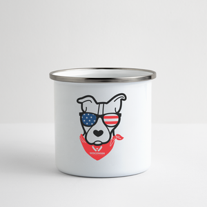 USA Dog Camper Mug - white