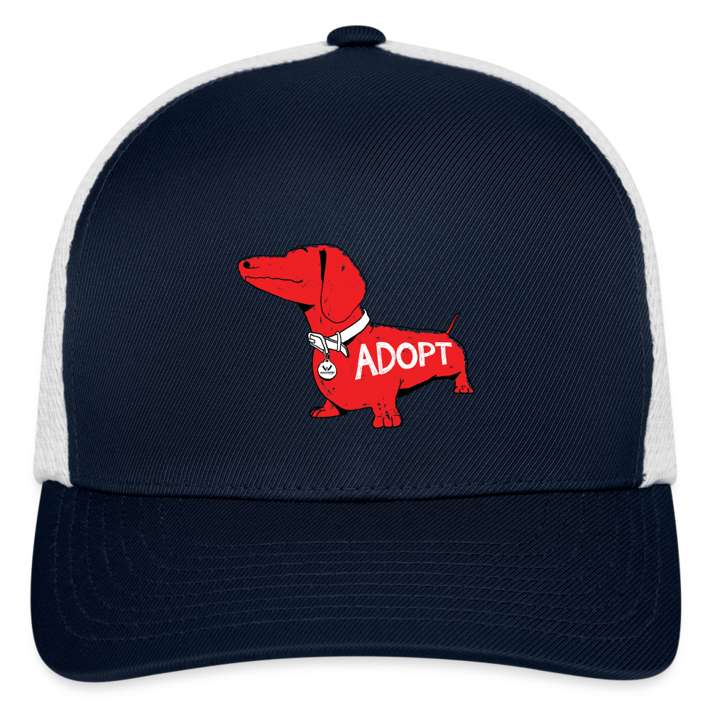 "Big Red Dog" Flexfit Baseball Cap - navy/white