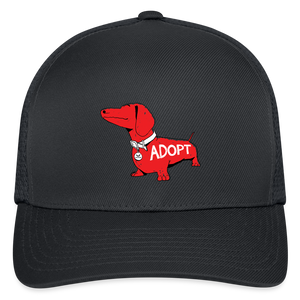 "Big Red Dog" Flexfit Baseball Cap - charcoal