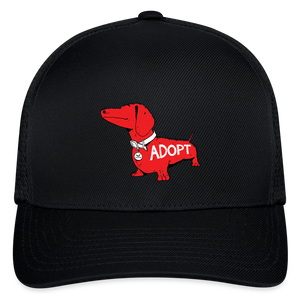 "Big Red Dog" Flexfit Baseball Cap - black