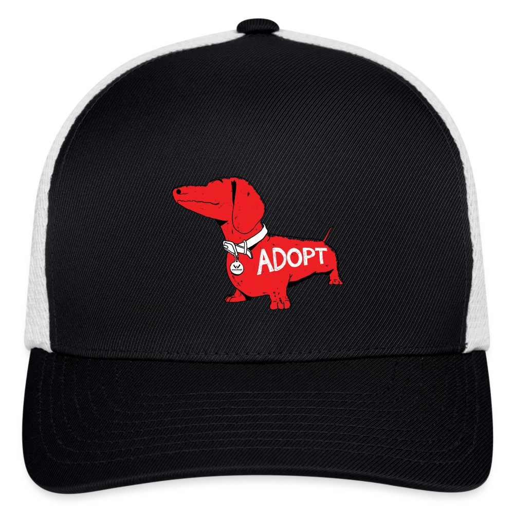 "Big Red Dog" Flexfit Baseball Cap - black/white