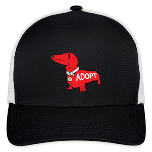 "Big Red Dog" Flexfit Baseball Cap - black/white