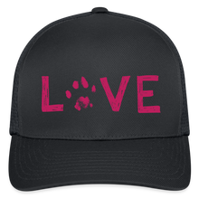 Load image into Gallery viewer, Love Pawprint Flexfit Baseball Cap - charcoal