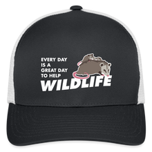 Load image into Gallery viewer, WHS Wildlife Flexfit Baseball Cap - dark gray/white