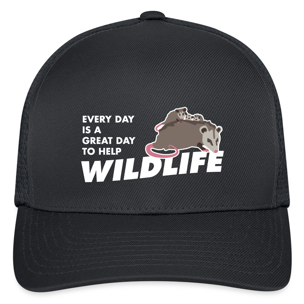 WHS Wildlife Flexfit Baseball Cap - charcoal