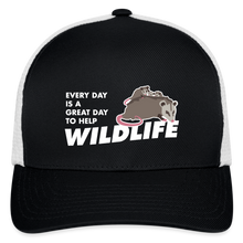 Load image into Gallery viewer, WHS Wildlife Flexfit Baseball Cap - black/white