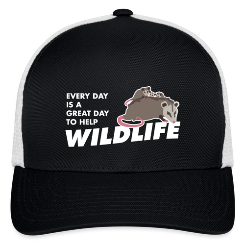 WHS Wildlife Flexfit Baseball Cap - black/white