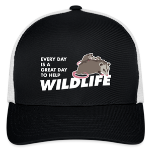 WHS Wildlife Flexfit Baseball Cap - black/white