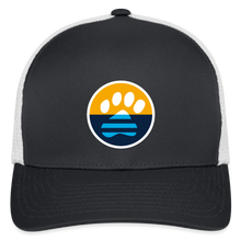 Load image into Gallery viewer, MKE Flag Paw Flexfit Baseball Cap - dark gray/white