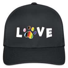 Load image into Gallery viewer, Pride Love Flexfit Baseball Cap - charcoal