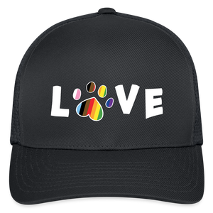 Pride Love Flexfit Baseball Cap - charcoal