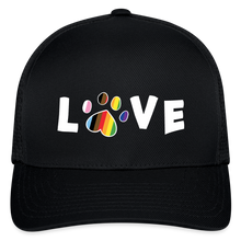 Load image into Gallery viewer, Pride Love Flexfit Baseball Cap - black