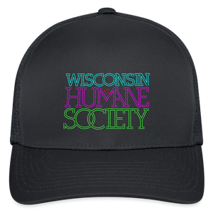 WHS 1987 Neon Logo Flexfit Baseball Cap - charcoal