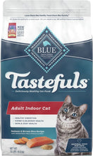 Load image into Gallery viewer, Blue Buffalo Tastefuls Adult Indoor Cat Salmon &amp; Brown Rice Recipe Dry Food
