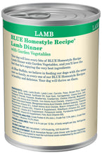 Load image into Gallery viewer, Blue Buffalo Homestyle Recipe Adult Lamb Dinner with Garden Vegetables Canned Dog Food