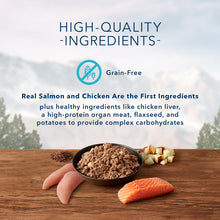 Load image into Gallery viewer, Blue Buffalo Wilderness High-Protein Grain-Free Chicken &amp; Salmon Grill Adult Canned Dog Food