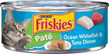 Load image into Gallery viewer, Friskies Pate Ocean White Fish &amp; Tuna Dinner Canned Cat Food
