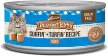 Load image into Gallery viewer, Merrick Purrfect Bistro Surfin &amp; Turfin Pate Grain Free Canned Cat Food
