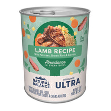 Load image into Gallery viewer, Natural Balance Original Ultra Lamb Recipe Canned Wet Dog Food