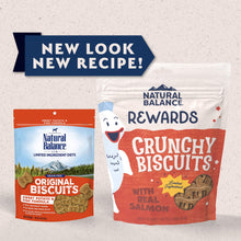 Load image into Gallery viewer, Natural Balance Rewards Crunchy Biscuits With Real Salmon Small Breed  Dog Treats