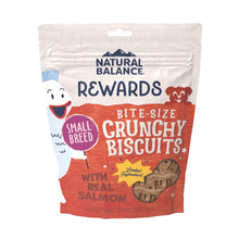 Load image into Gallery viewer, Natural Balance Rewards Crunchy Biscuits With Real Salmon Small Breed  Dog Treats