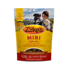 Load image into Gallery viewer, Zukes Peanut Butter Mini Naturals Dog Treats