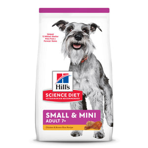 Hill's Science Diet Adult 7+ Small Paws Chicken Meal, Barley & Brown Rice Recipe Dog Food