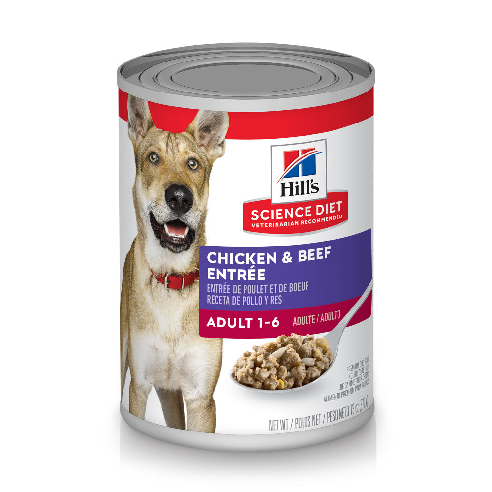 Hill's Science Diet Adult Chicken & Beef Entree Canned Dog Food