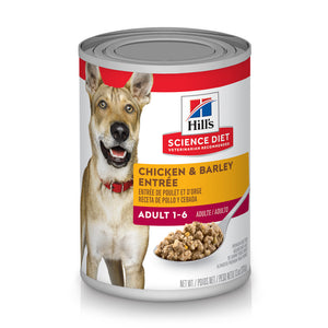 Hill's Science Diet Adult Chicken & Barley Entree Canned Dog Food