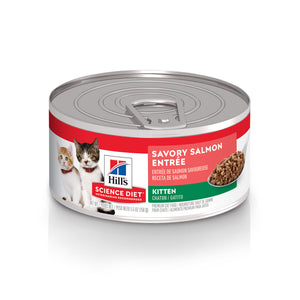Hill's Science Diet Savory Salmon Entree Canned Kitten Food
