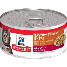Load image into Gallery viewer, Hill&#39;s Science Diet Adult Savory Turkey Entree Canned Cat Food